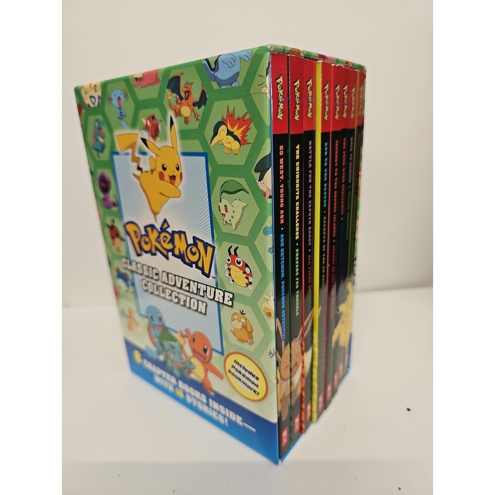 Pokémon Classic Adventure Collection 8 Book Box Set 16 Stories Reverse Books